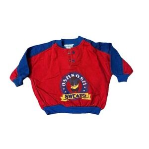 Vintage OshKosh B'gosh Red Blue‎ Sweats Pullover 3/6 Months USA